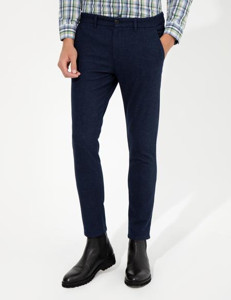 Açık Lacivert Slim Fit Kanvas Pantolon - 50259781098