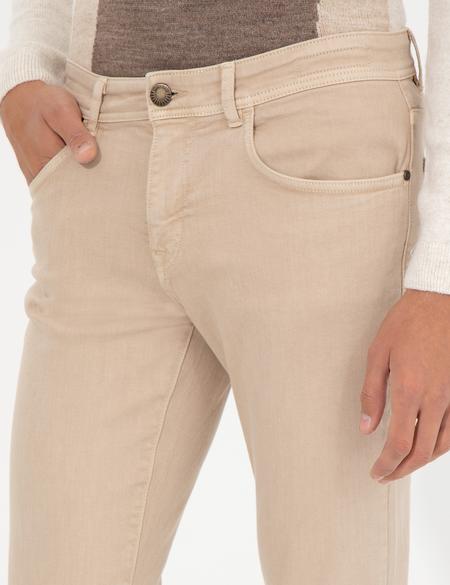 Bej Slim Fit Jean Pantolon - 50261172036