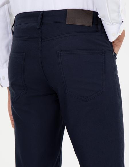 Lacivert Slim Fit Kanvas Pantolon - 50263249132