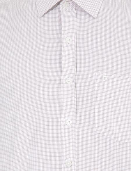 Bej Regular Fit Kısa Kollu Gömlek - 50255263008