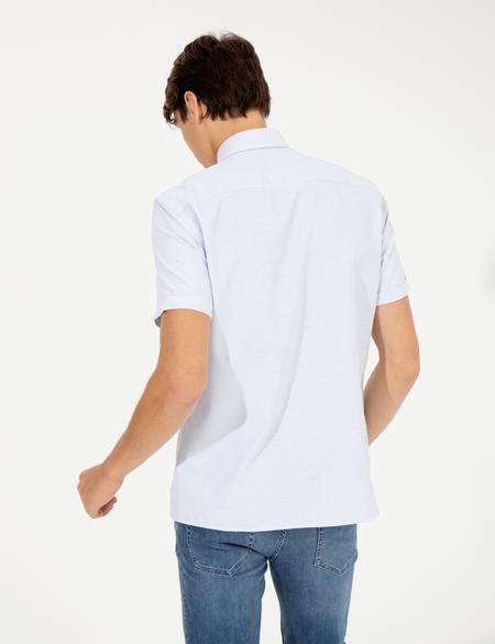 Lacivert Regular Fit Kısa Kollu Gömlek - 50255263016