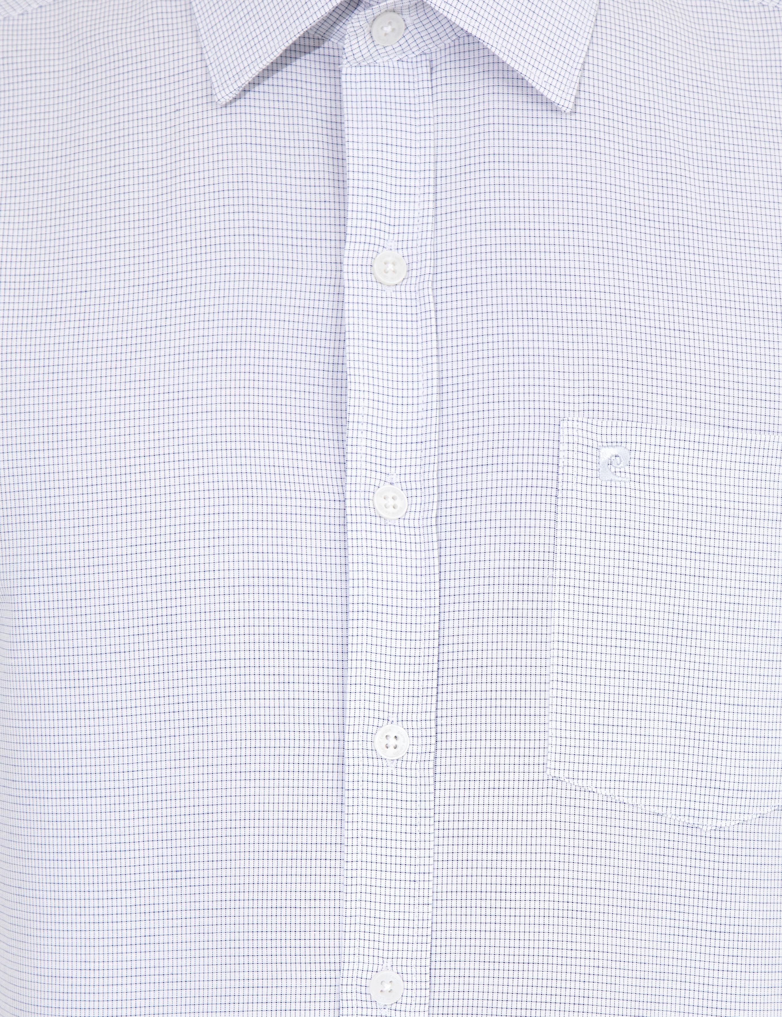 Lacivert Regular Fit Kısa Kollu Gömlek