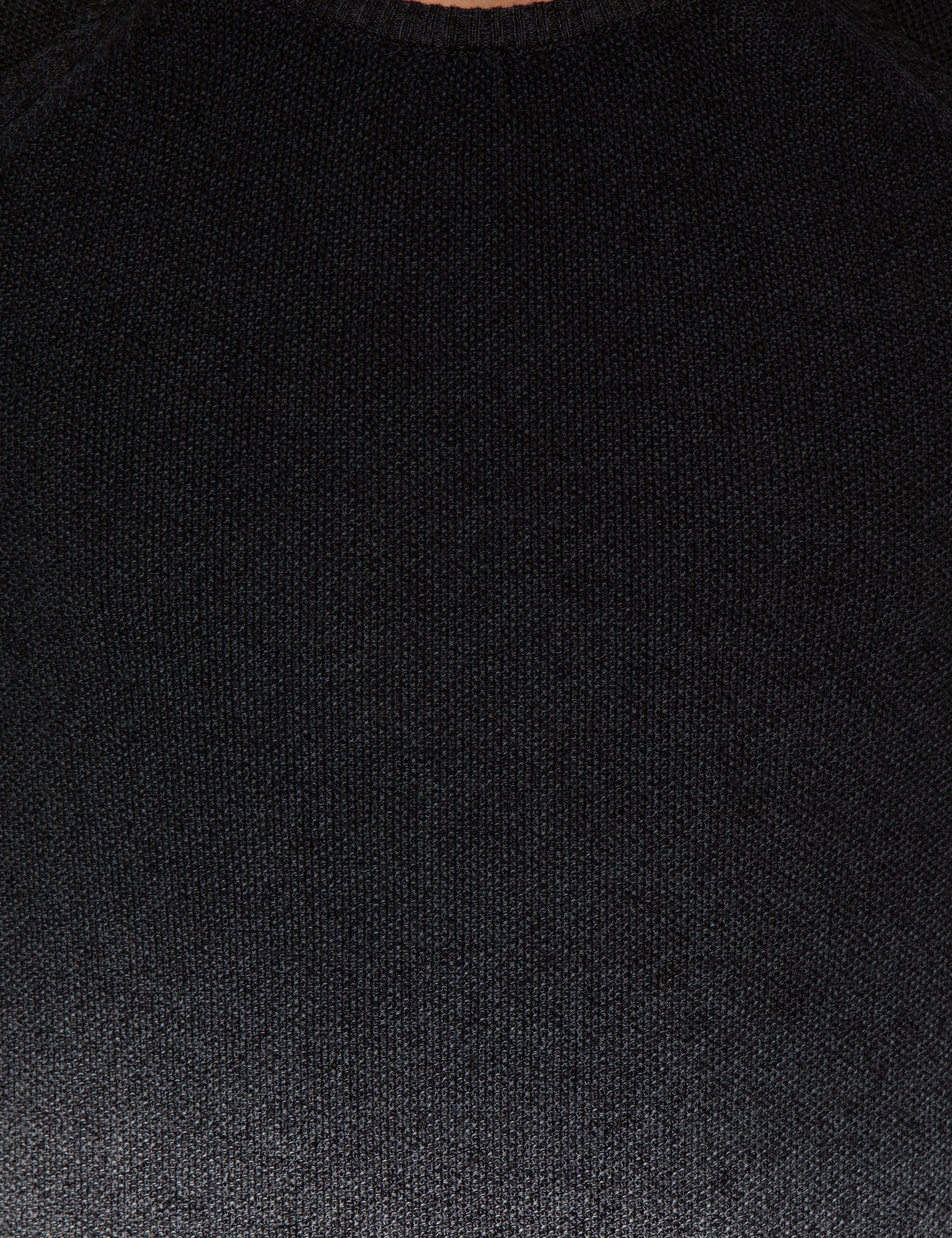 Siyah Slim Fit Bisiklet Yaka Triko Kazak