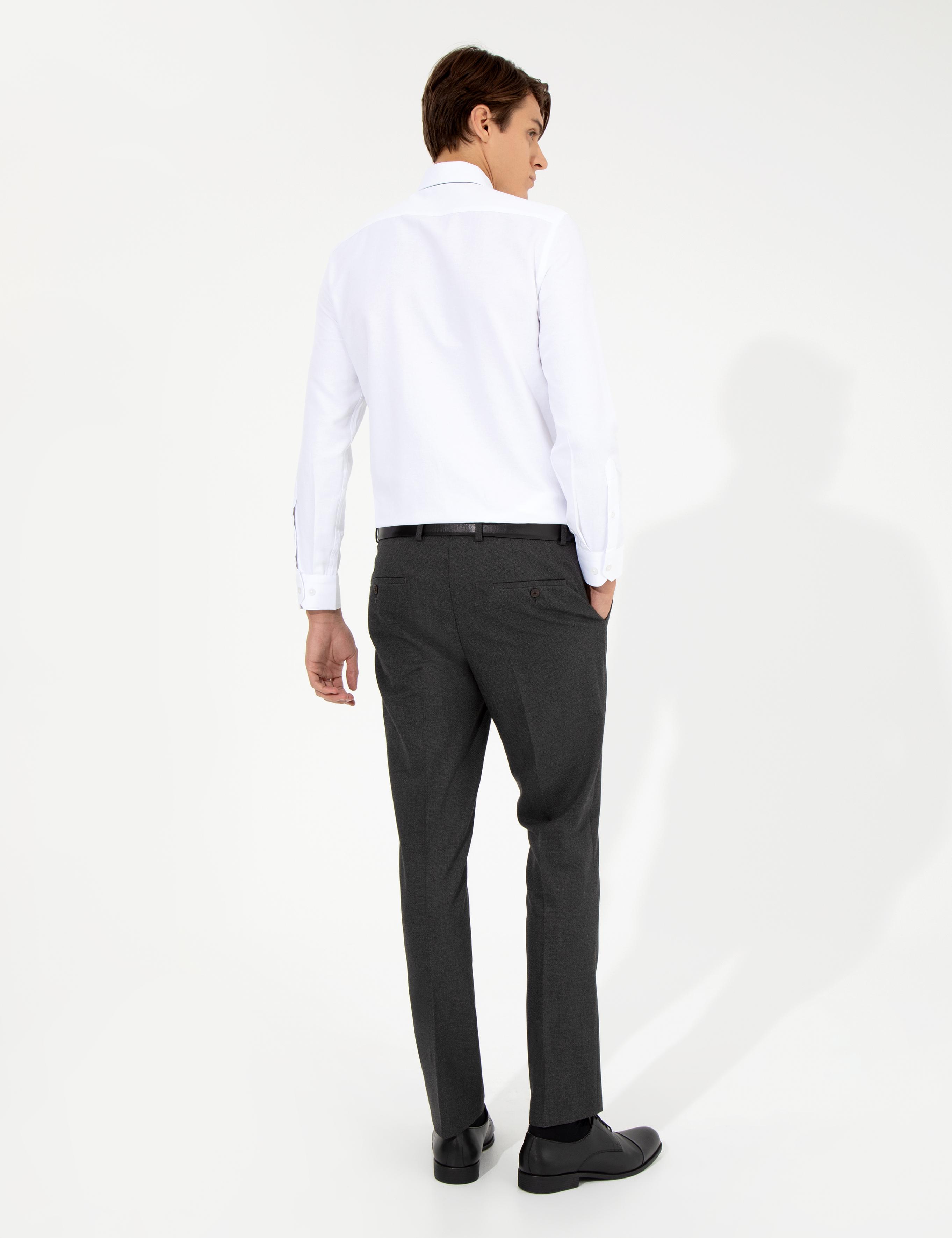 Füme Slim Fit Kumaş Pantolon