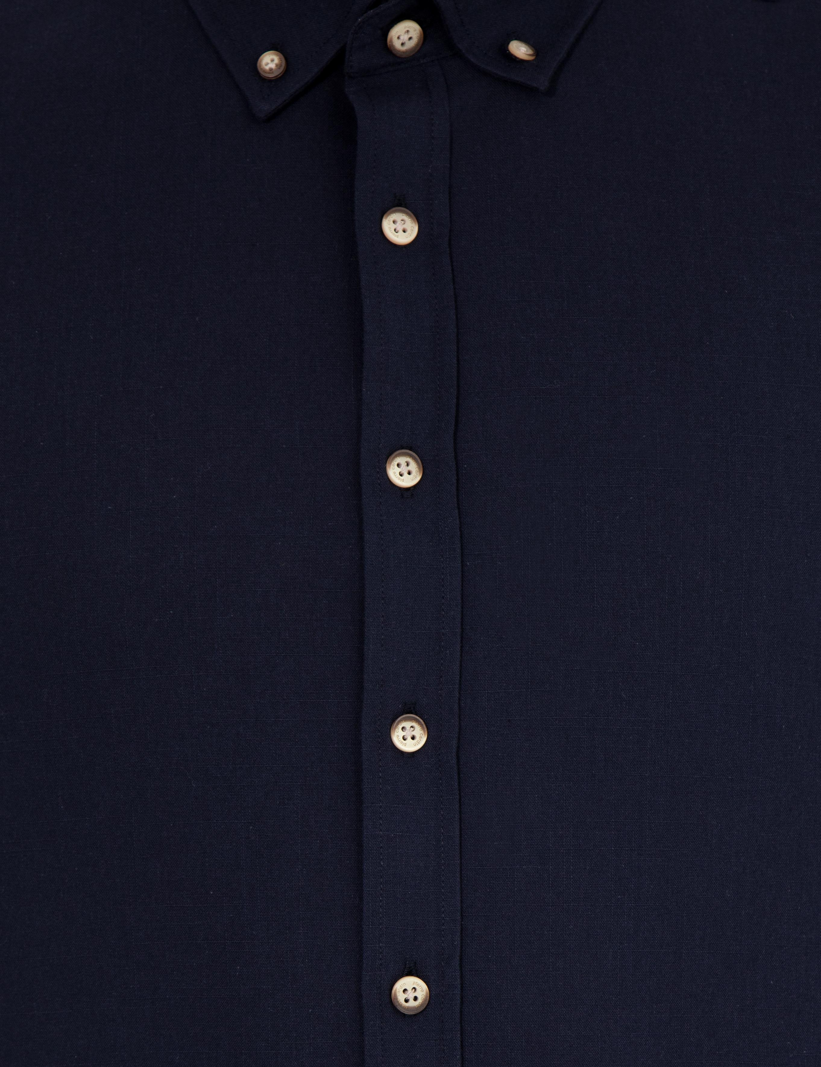 Lacivert Slim Fit Uzun Kollu Gömlek