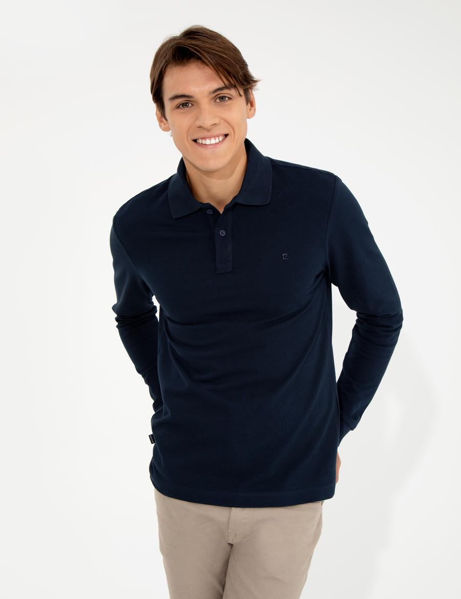 Lacivert Slim Fit Sweatshirt