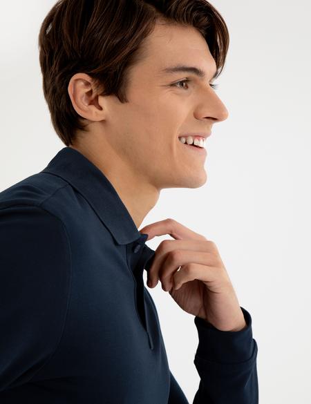 Lacivert Slim Fit Sweatshirt - 50261873029