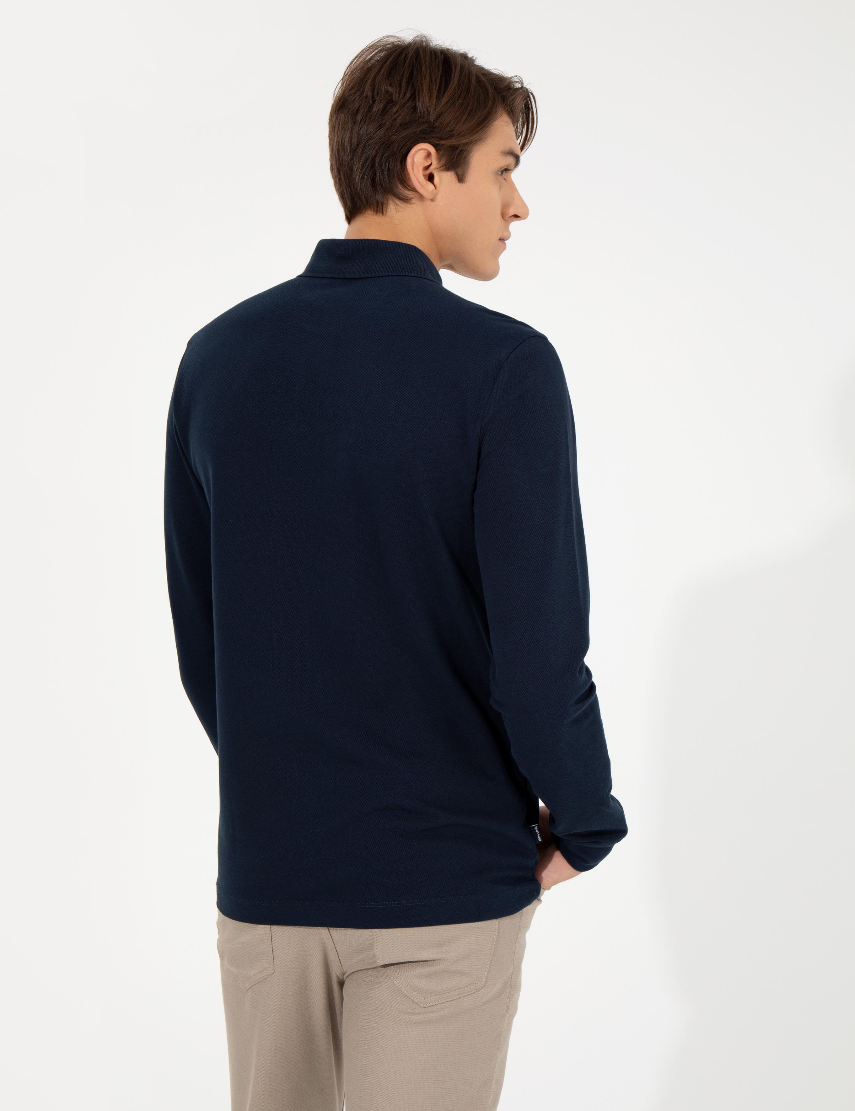 Lacivert Slim Fit Sweatshirt