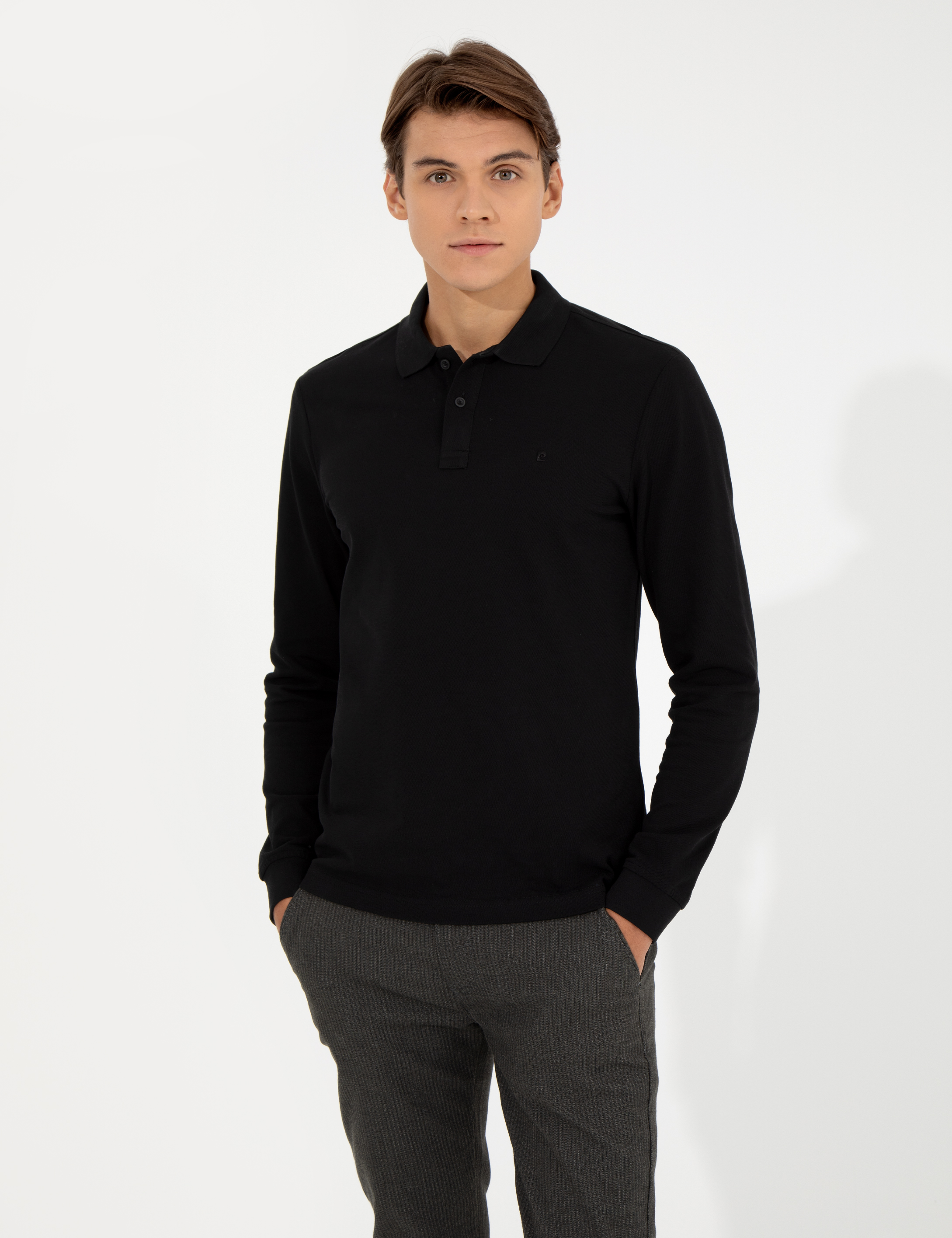 Siyah Slim Fit Sweatshirt - Image 3