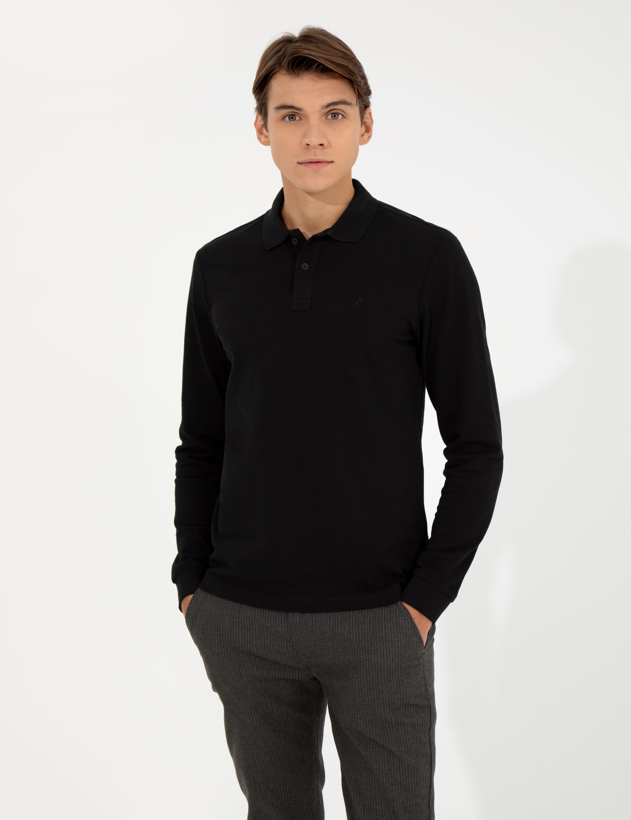 Siyah Slim Fit Sweatshirt