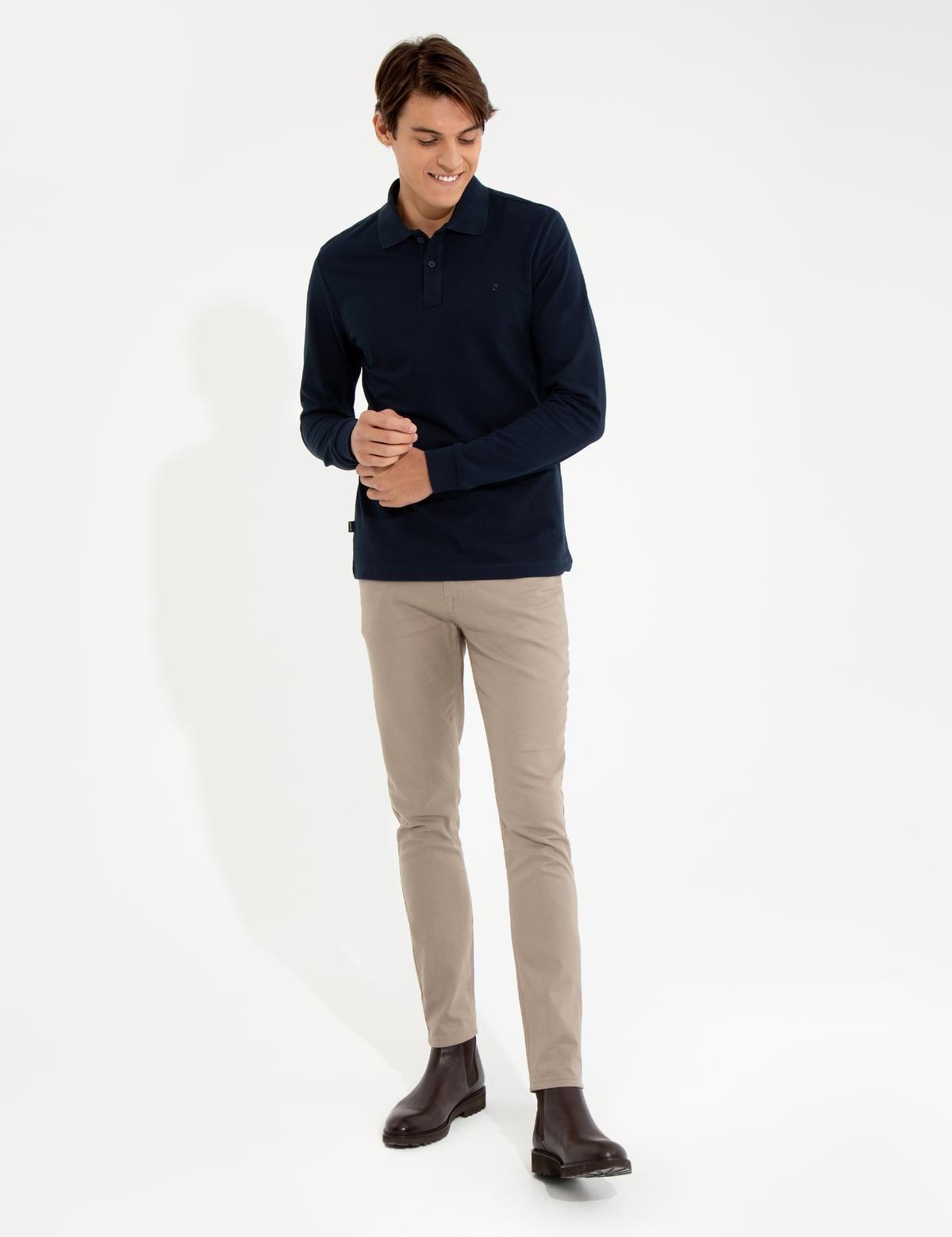 Lacivert Slim Fit Sweatshirt - 50261873029