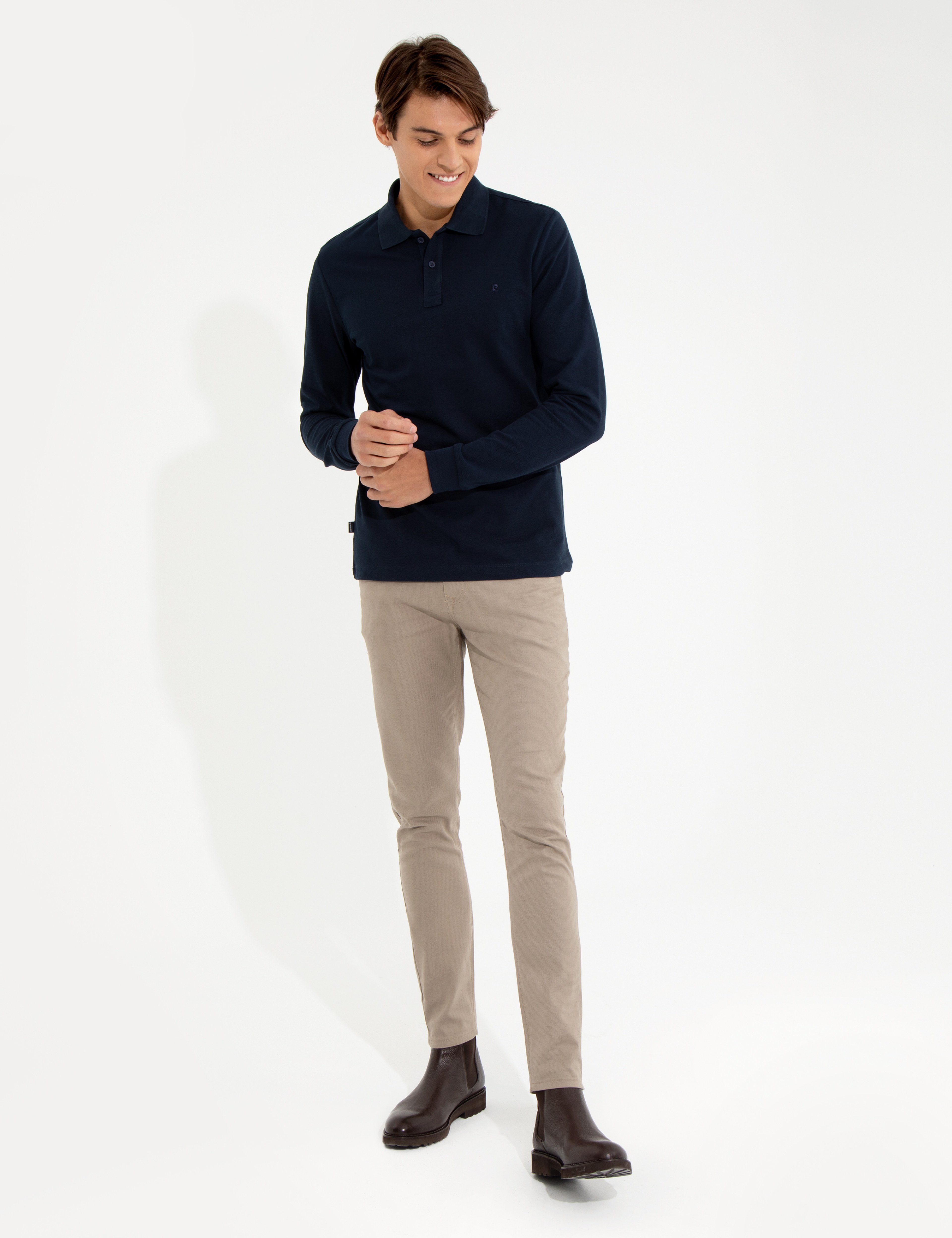 Lacivert Slim Fit Sweatshirt