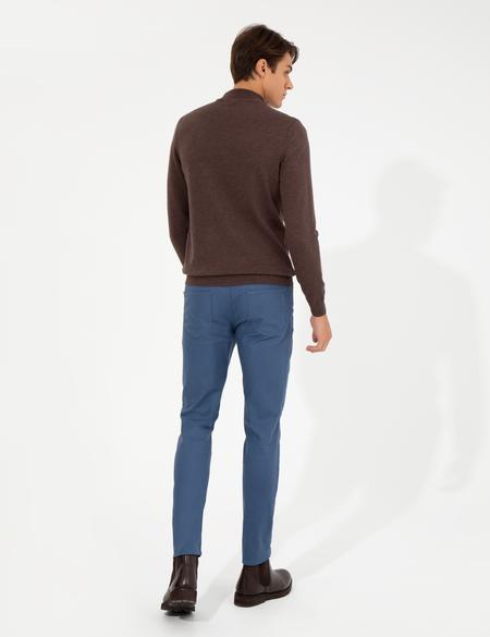 İndigo Slim Fit Keten Karışımlı 5 Cep Chino Pantolon - 50263249027