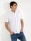 Beyaz Slim Fit Gömlek Yaka Tişört