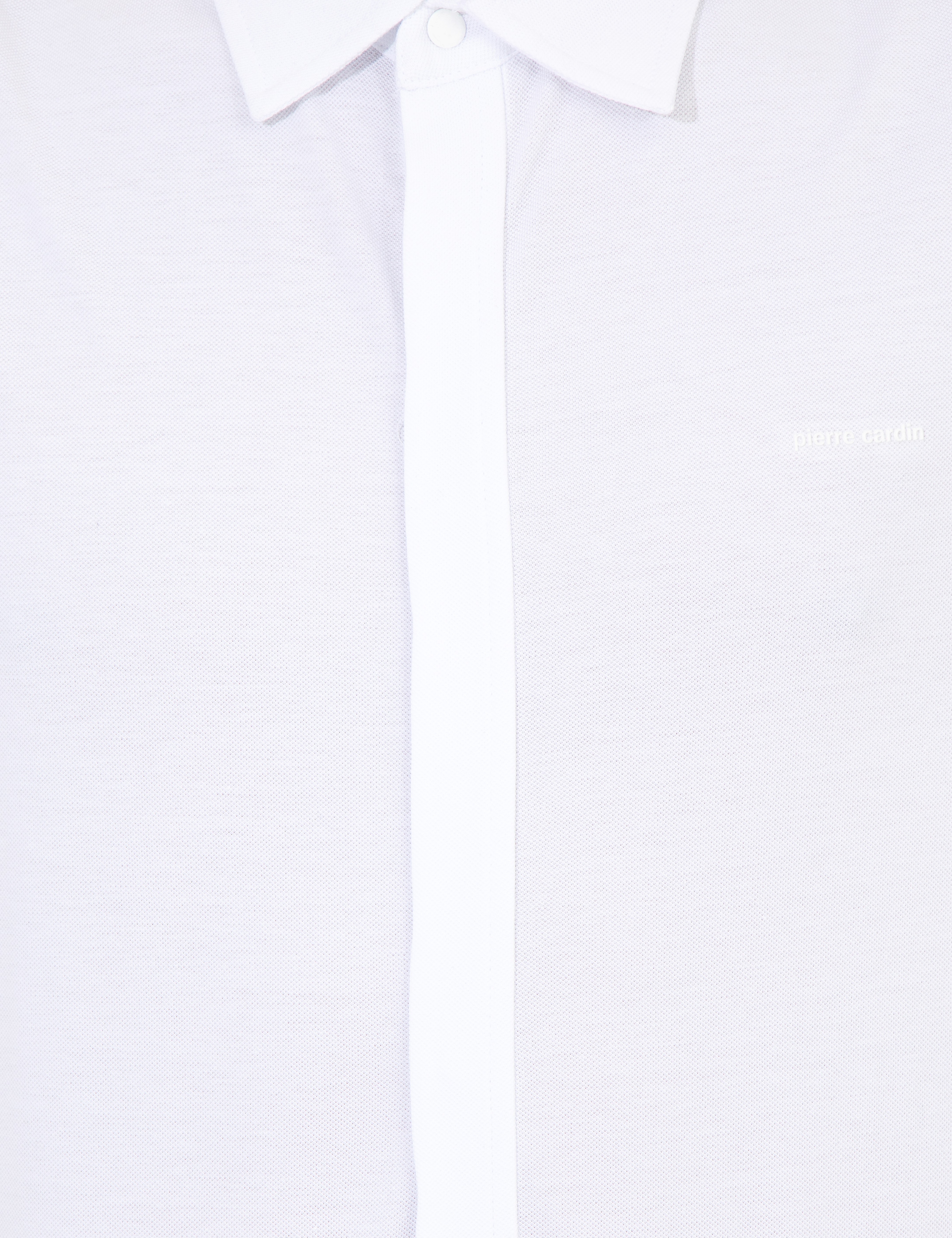 Beyaz Slim Fit Gömlek Yaka Tişört