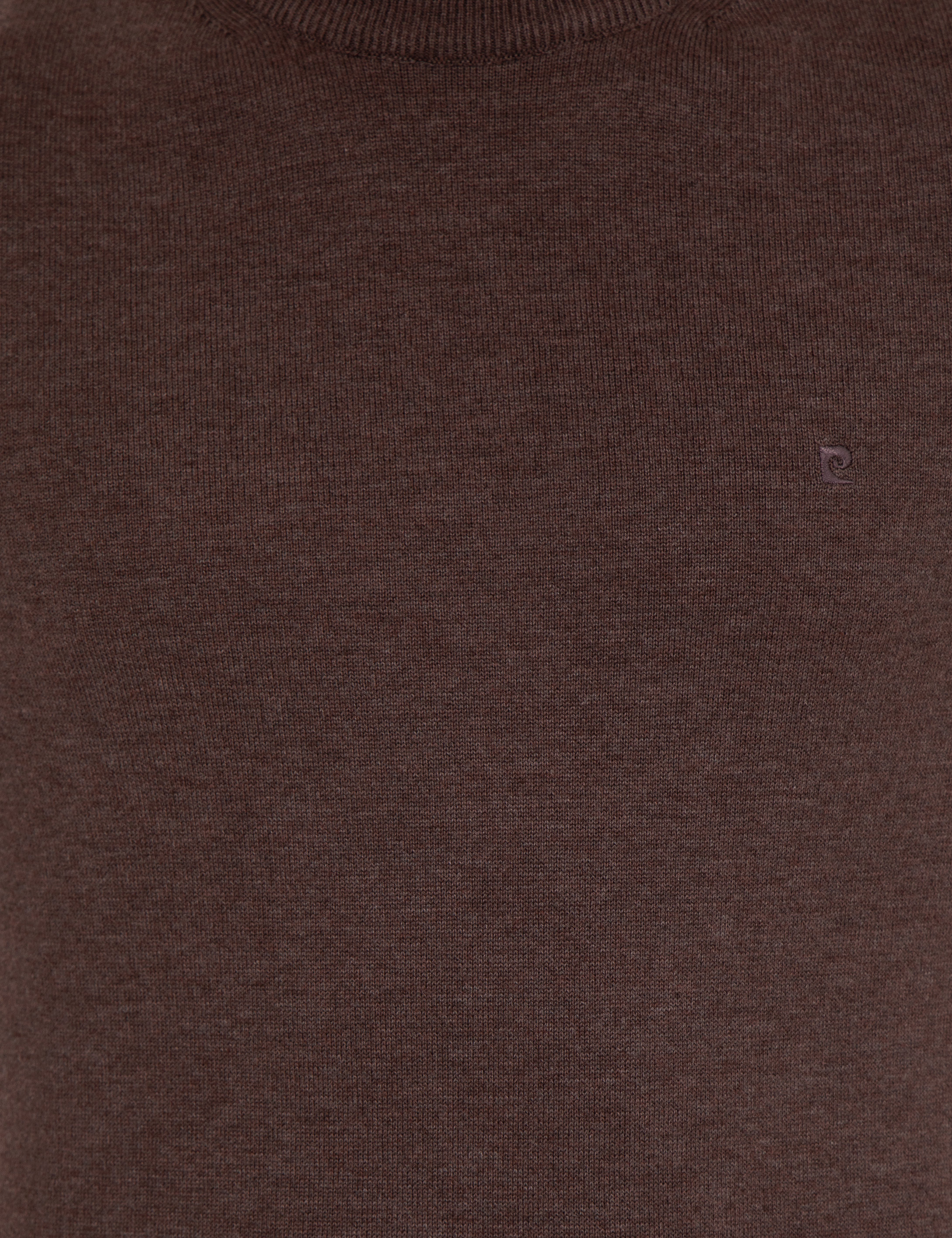 Pierre Cardin Açık Kahverengi Slim Fit Yarım Balıkçı Yaka Basic Triko Kazak görsel 6