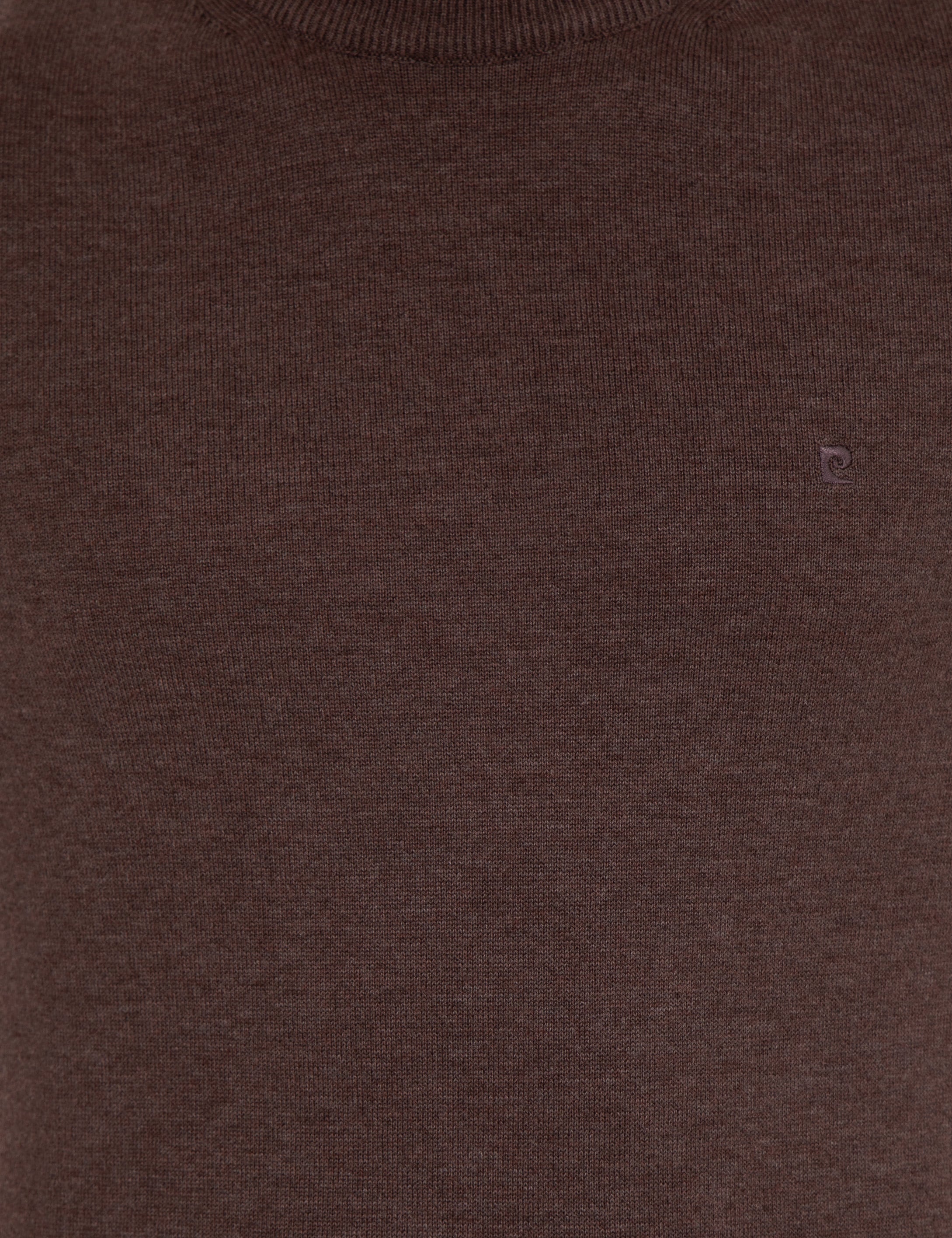 Açık Kahverengi Slim Fit Yarım Balıkçı Yaka Basic Triko Kazak - Image 6