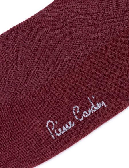 Erkek Pamuk Karışımlı Bordo Patik Basic Çorap - 50258469004