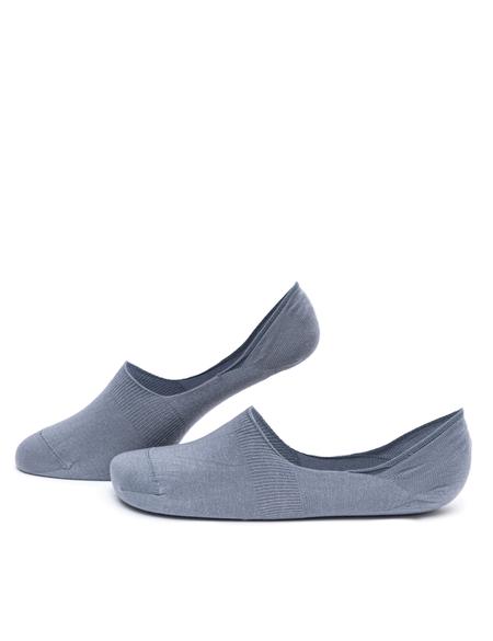 Erkek Pamuk Karışımlı Gri Babet Basic Çorap - 50258502006