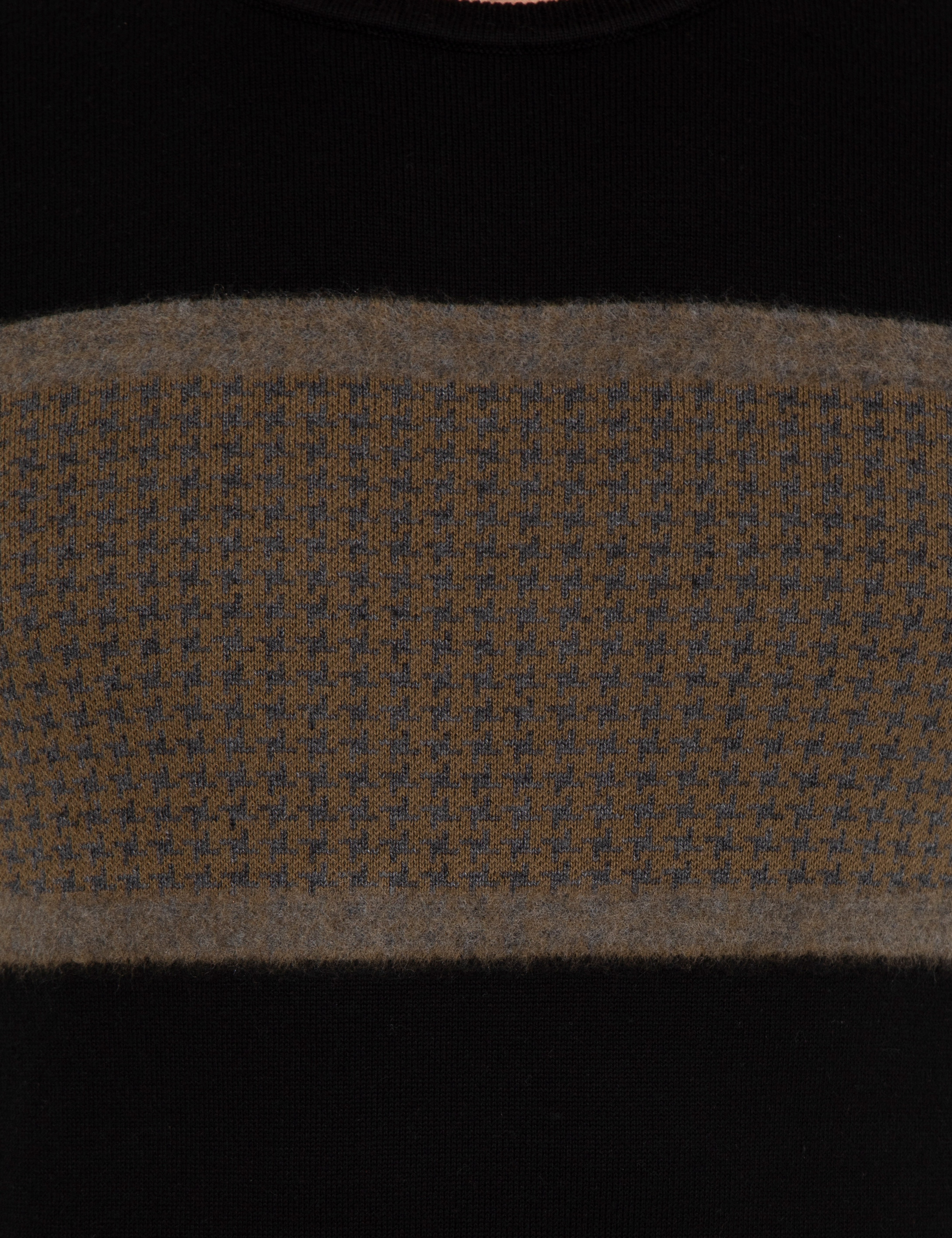 Siyah Slim Fit Triko Kazak - Image 6