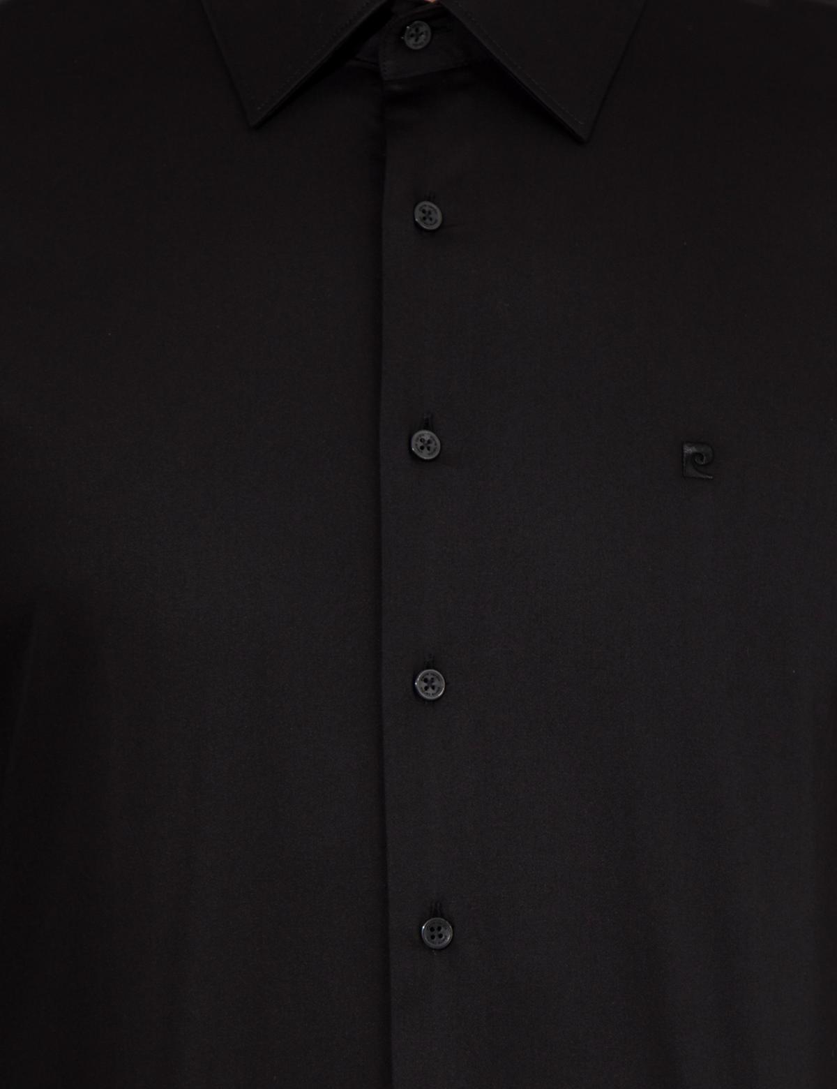 Siyah Slim Fit Uzun Kollu Klasik Gömlek - 50251166015