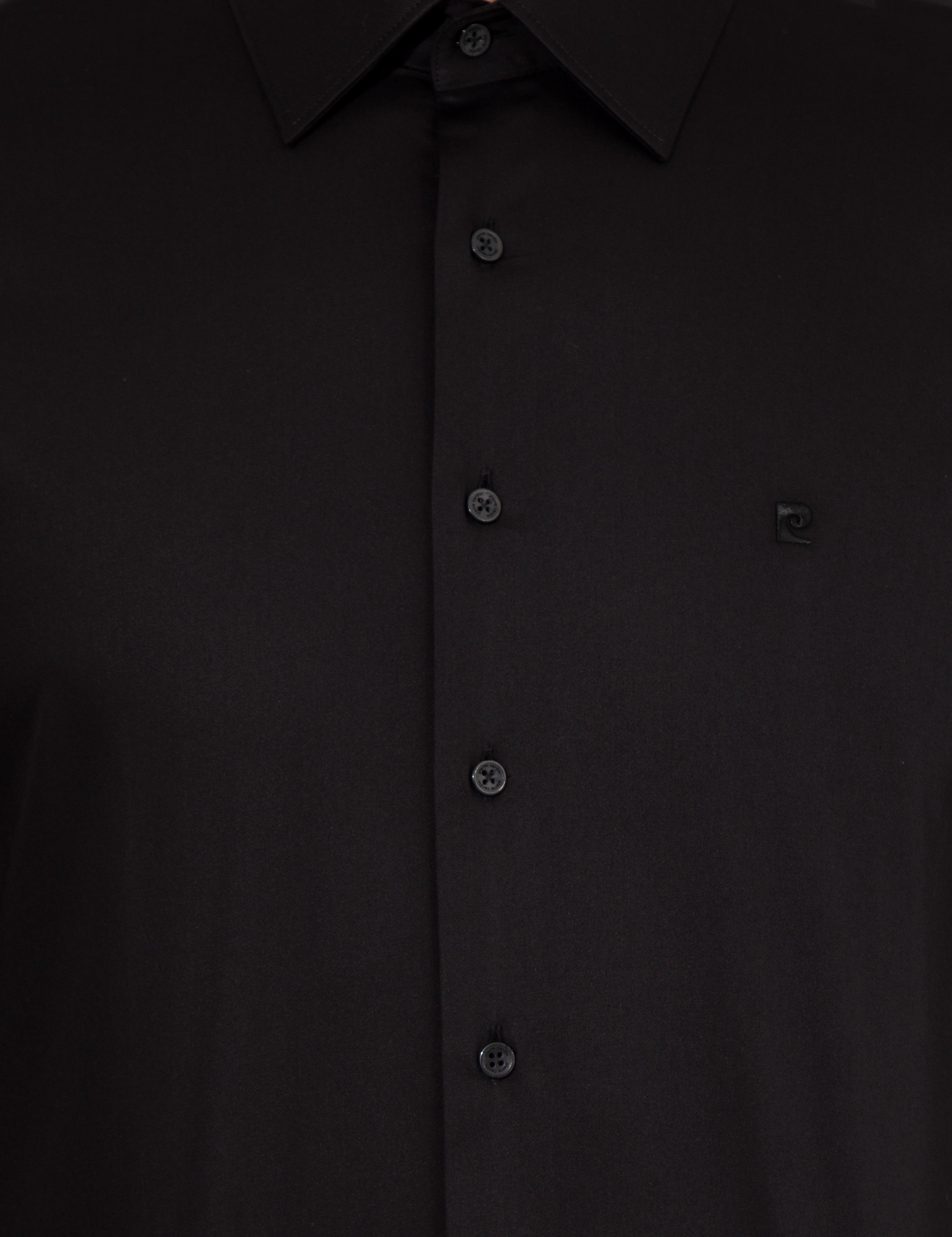 Siyah Slim Fit Uzun Kollu Klasik Gömlek