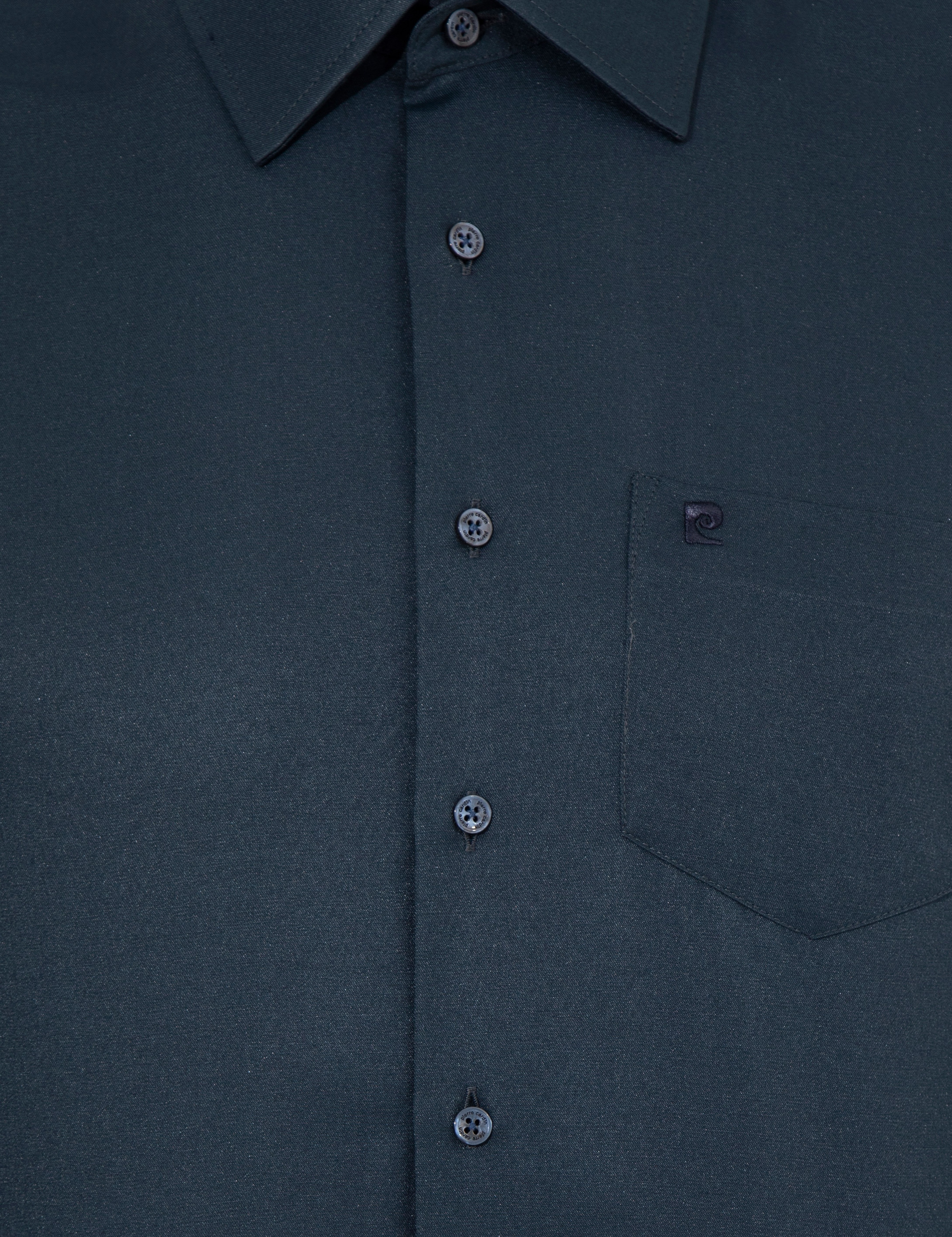 Lacivert Regular Fit Uzun Kollu Klasik Gömlek - Image 6