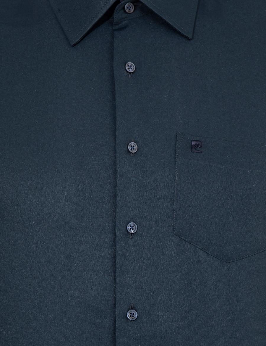 Lacivert Regular Fit Uzun Kollu Klasik Gömlek