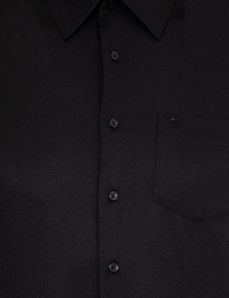 Siyah Regular Fit Uzun Kollu Klasik Gömlek - 50258931014