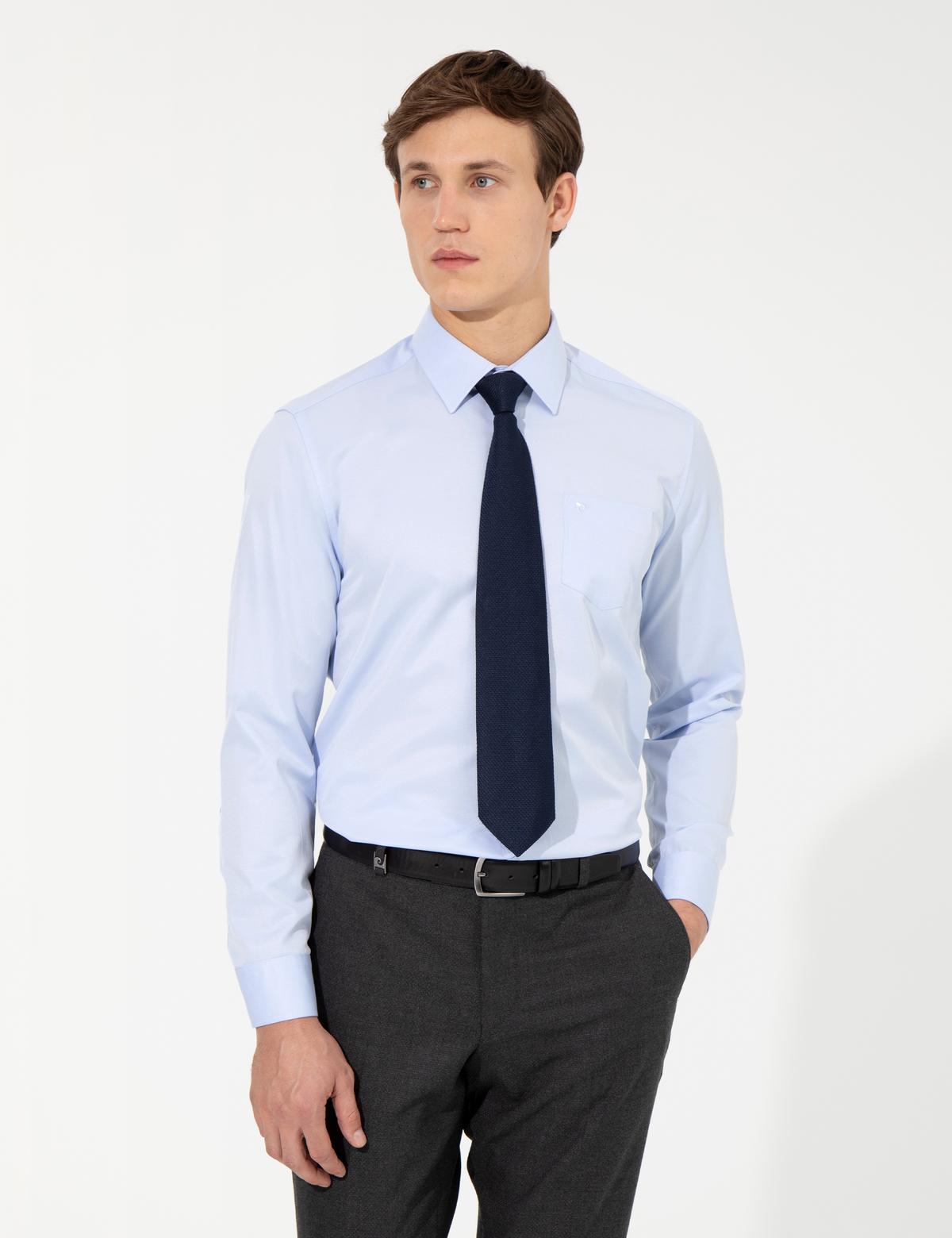 Açık Mavi Regular Fit Uzun Kollu Klasik Gömlek - 50258931023