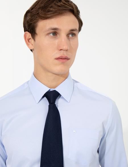Açık Mavi Regular Fit Uzun Kollu Klasik Gömlek - 50258931023