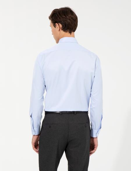 Açık Mavi Regular Fit Uzun Kollu Klasik Gömlek - 50258931023