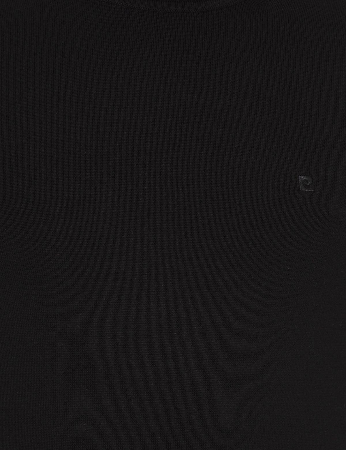 Siyah Slim Fit Balıkçı Yaka Basic Triko Kazak - 50257158023