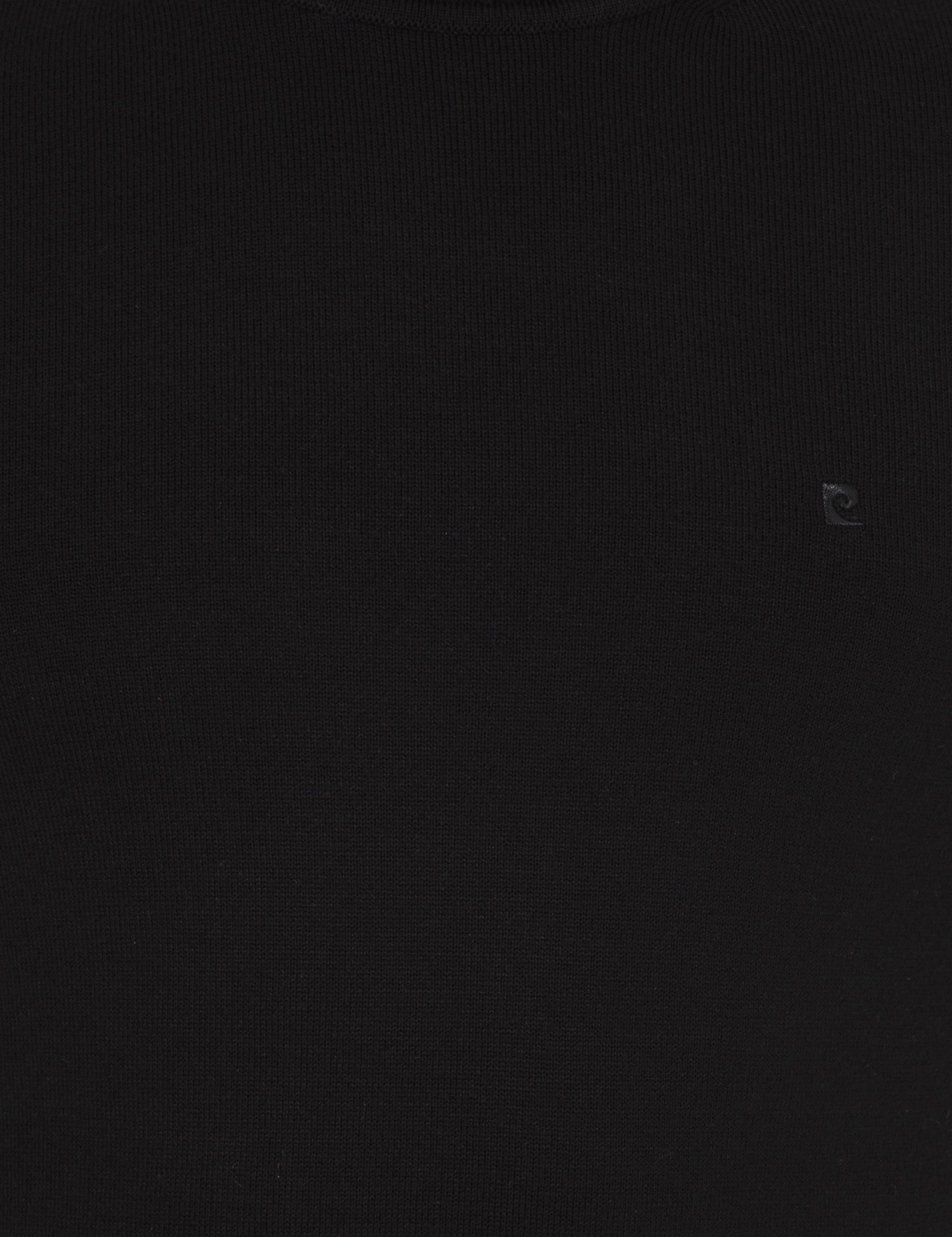 Siyah Slim Fit Balıkçı Yaka Basic Triko Kazak