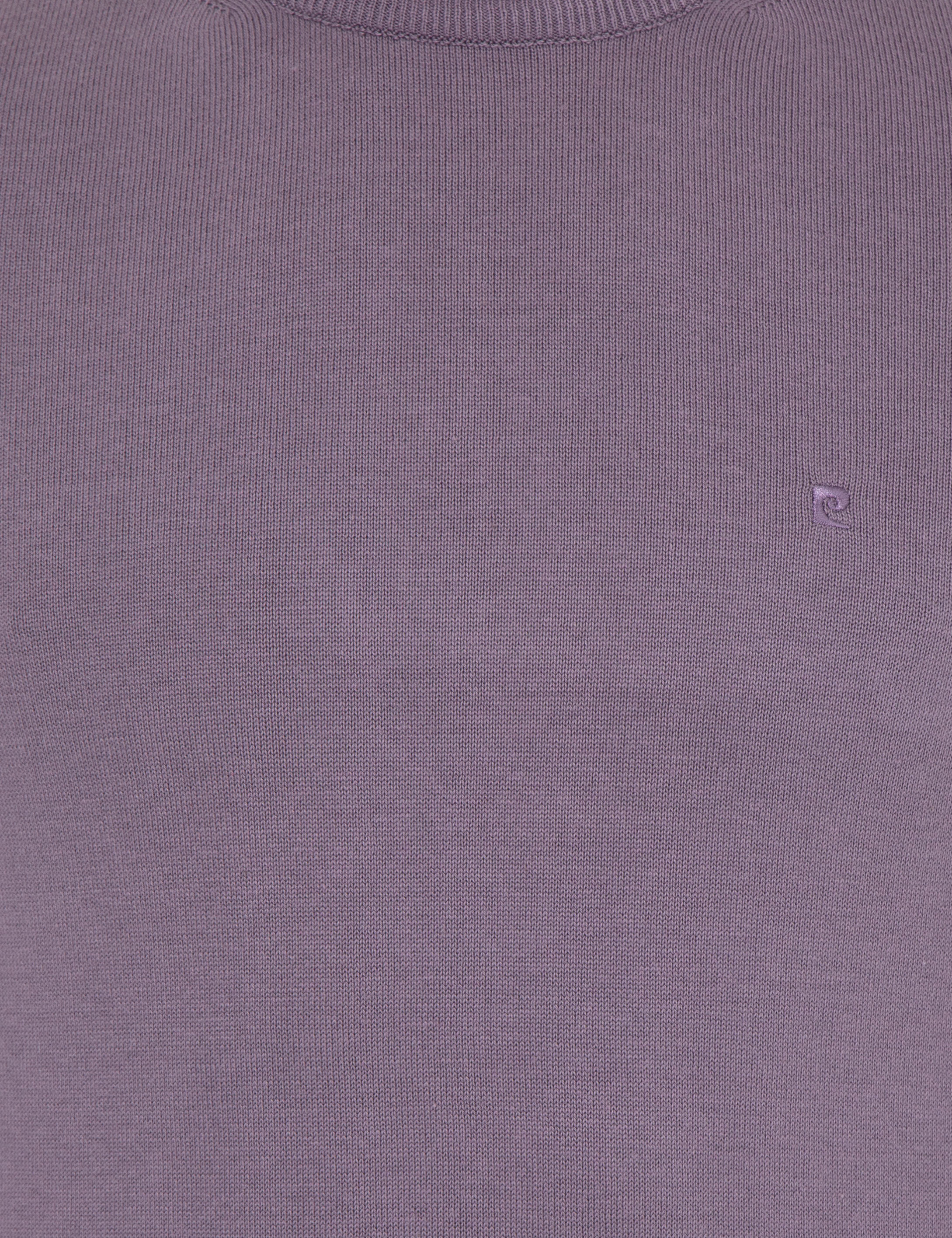 Pierre Cardin Lila Slim Fit Çeyrek Yaka Basic Triko Kazak görsel 6
