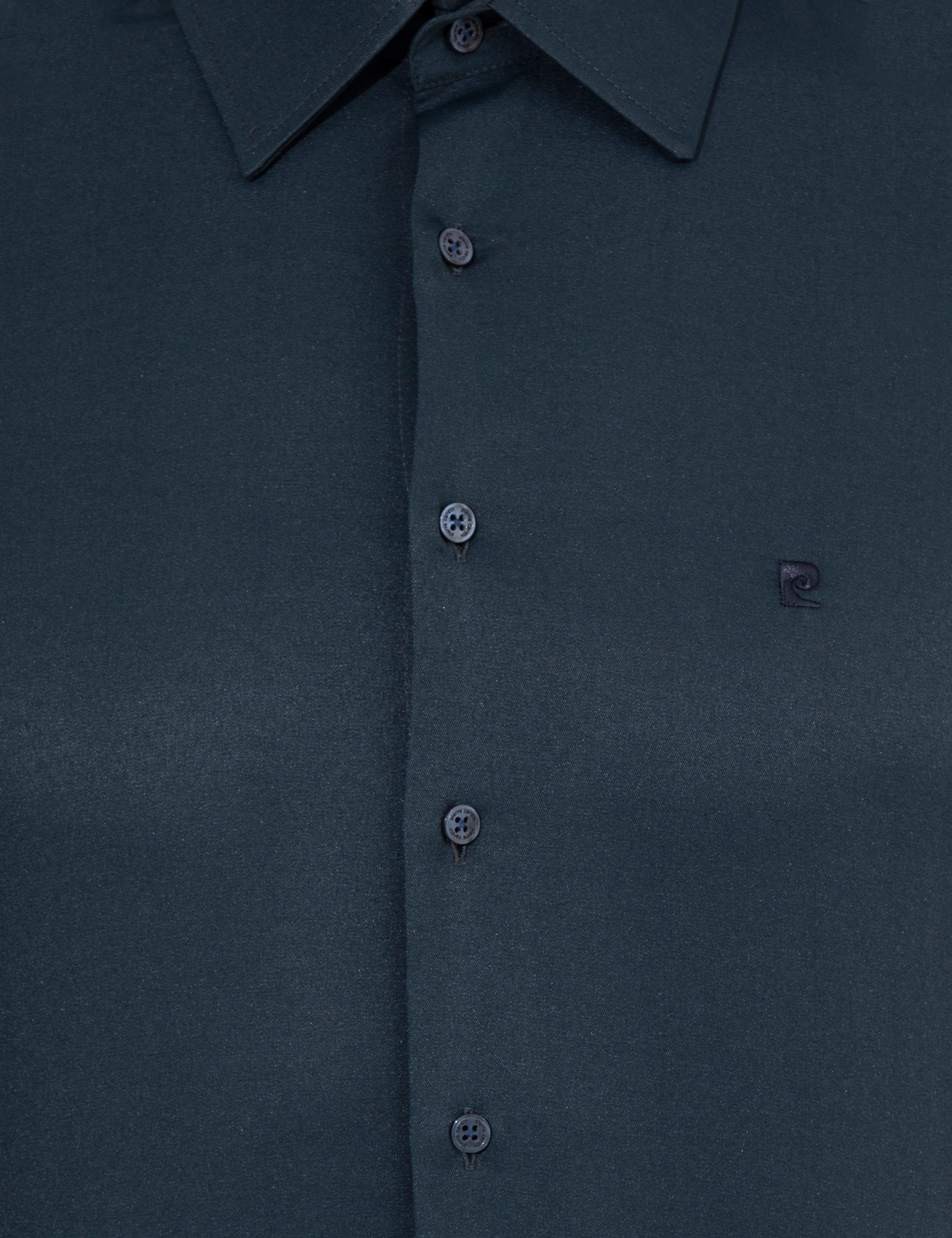 Lacivert Slim Fit Uzun Kollu Klasik Gömlek