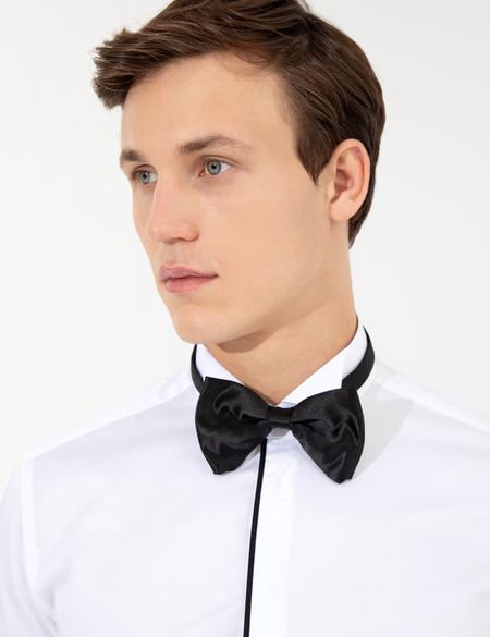 Beyaz Slim Fit Smokin Gömlek - 50251061007