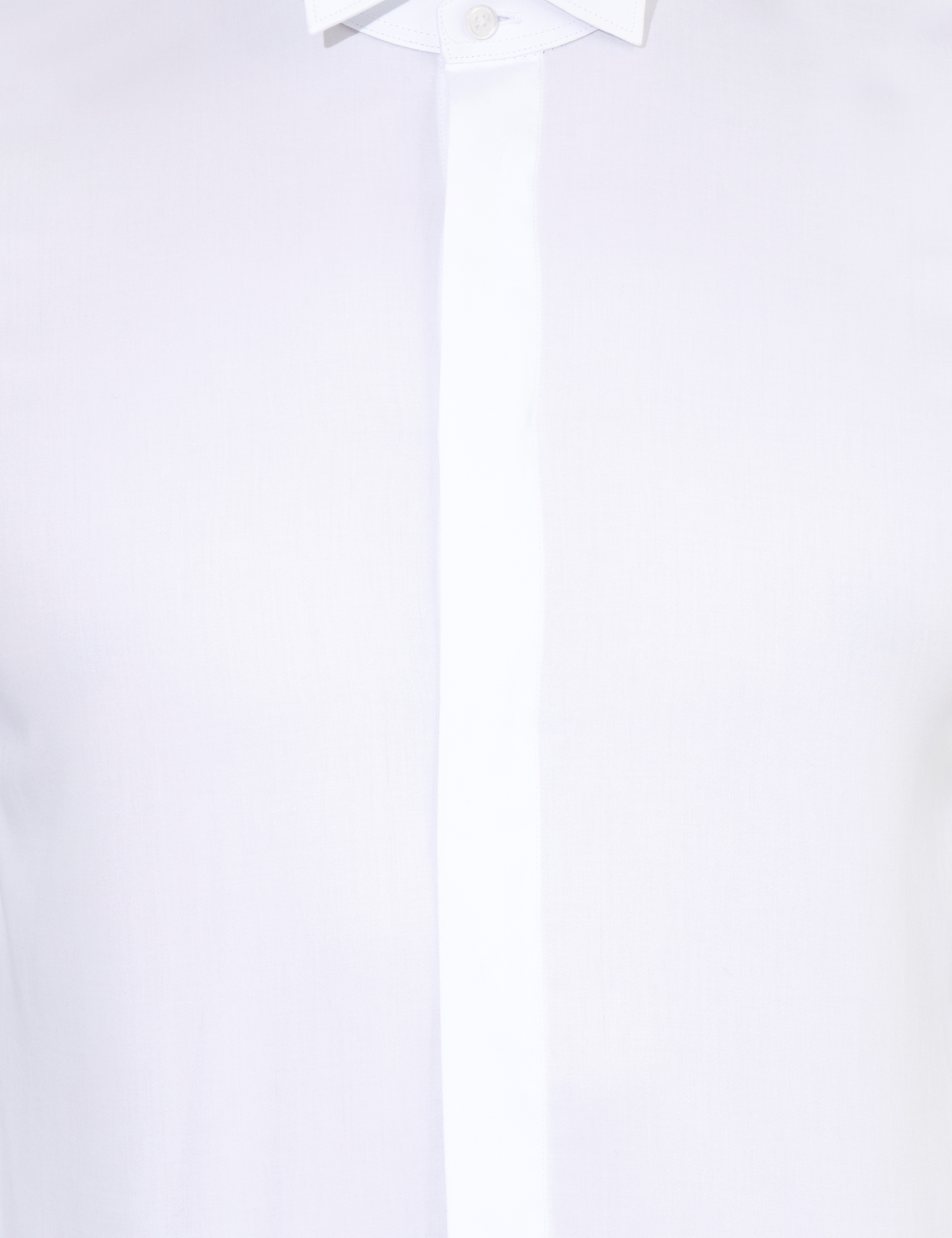 Beyaz Slim Fit Smokin Gömlek - Image 6