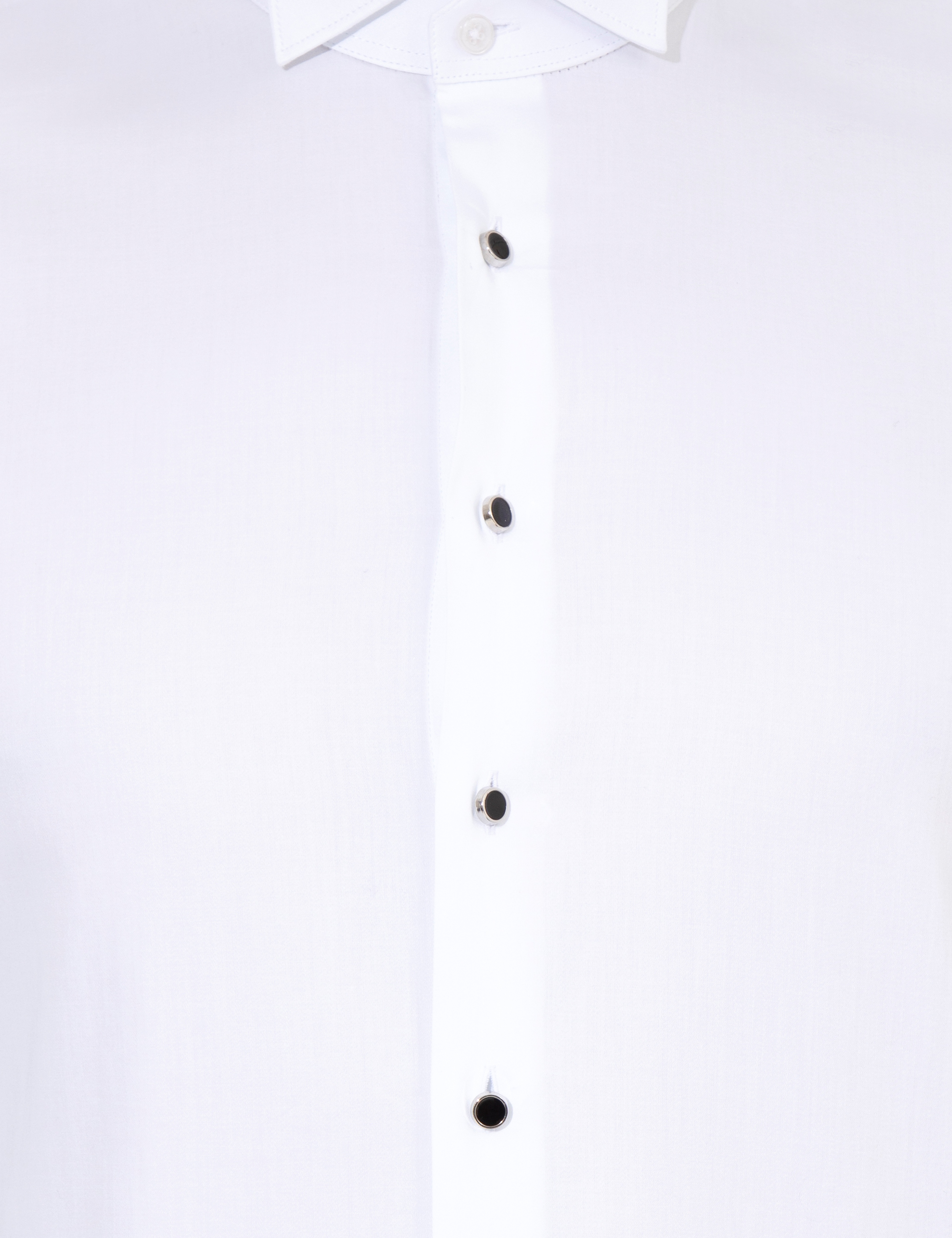 Beyaz Slim Fit Smokin Gömlek - Image 6