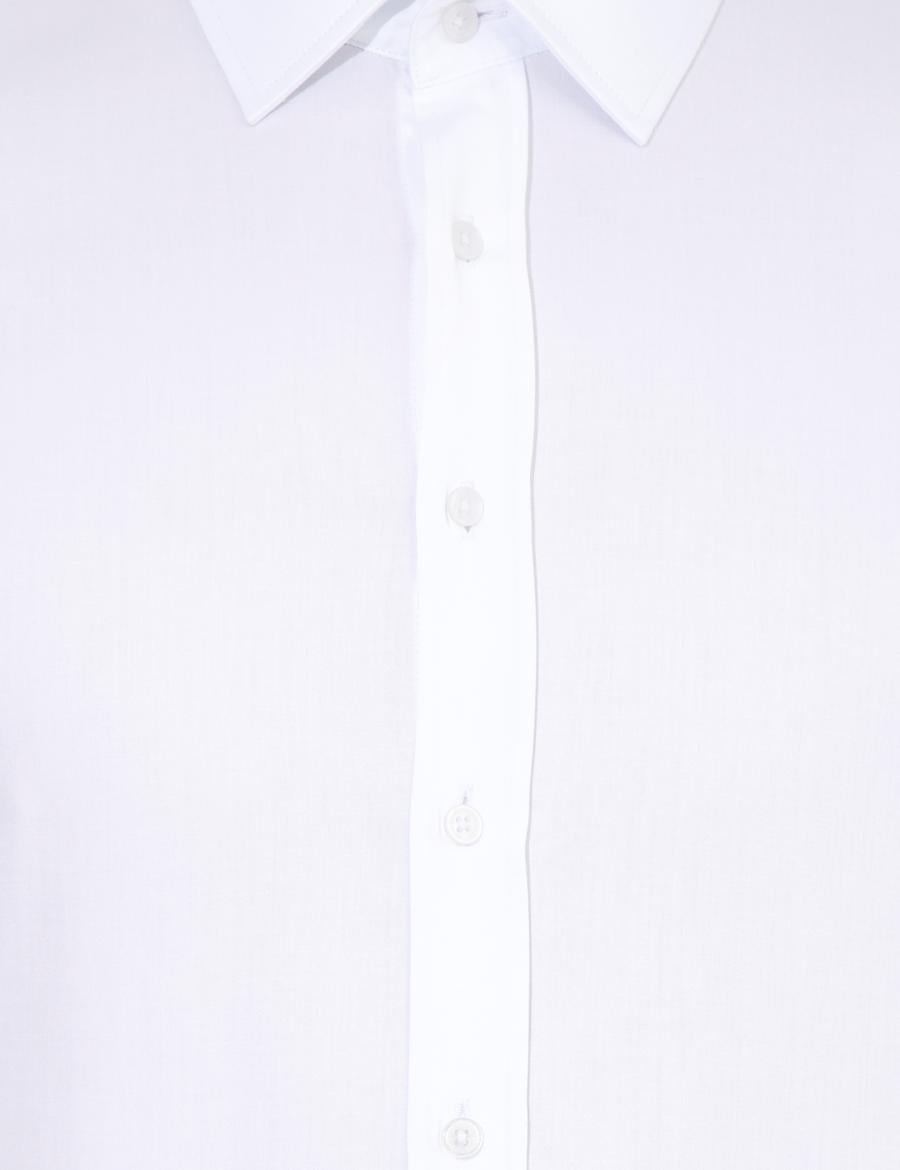 Beyaz Slim Fit Uzun Kollu Klasik Gömlek