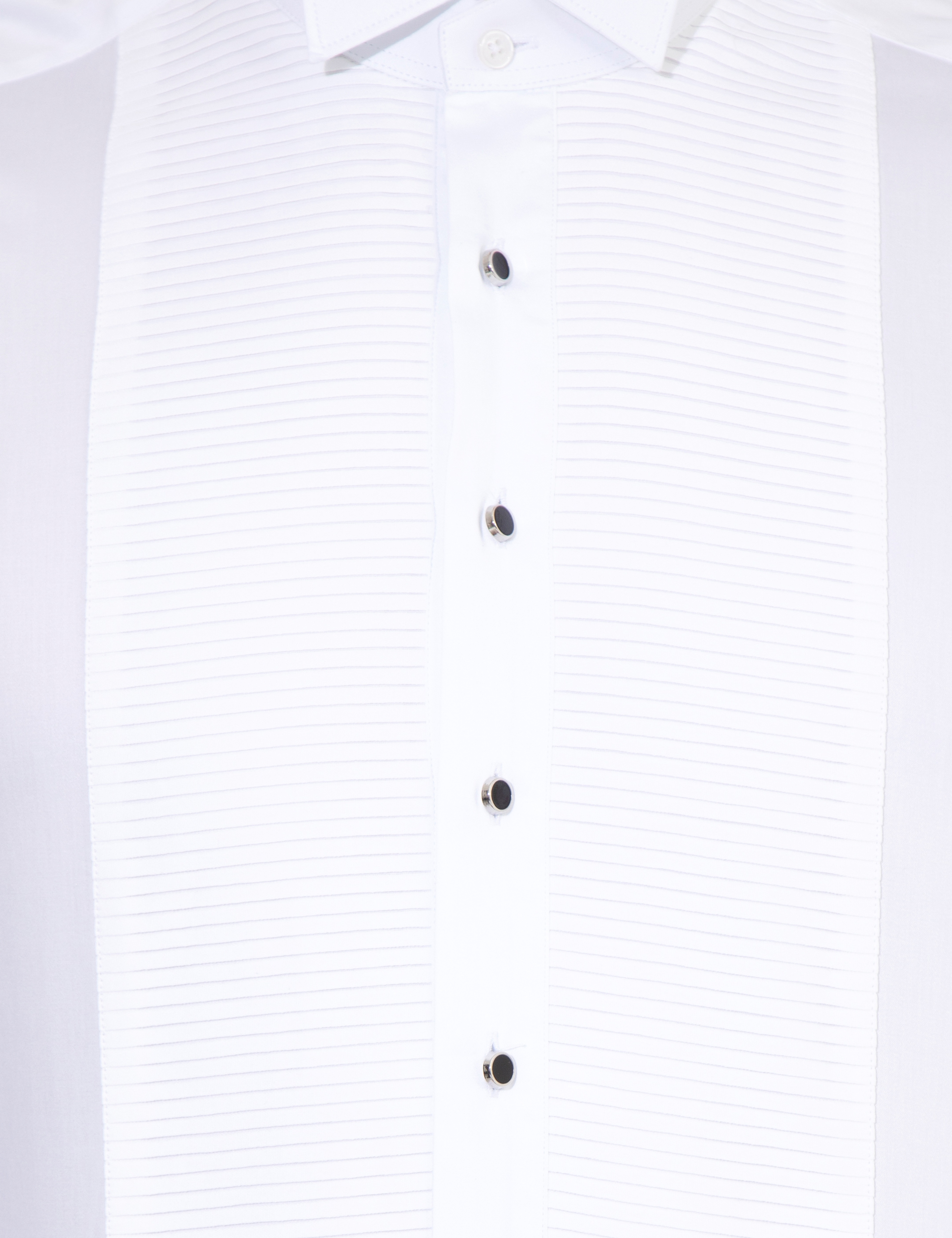 Beyaz Slim Fit Smokin Gömlek - Image 6
