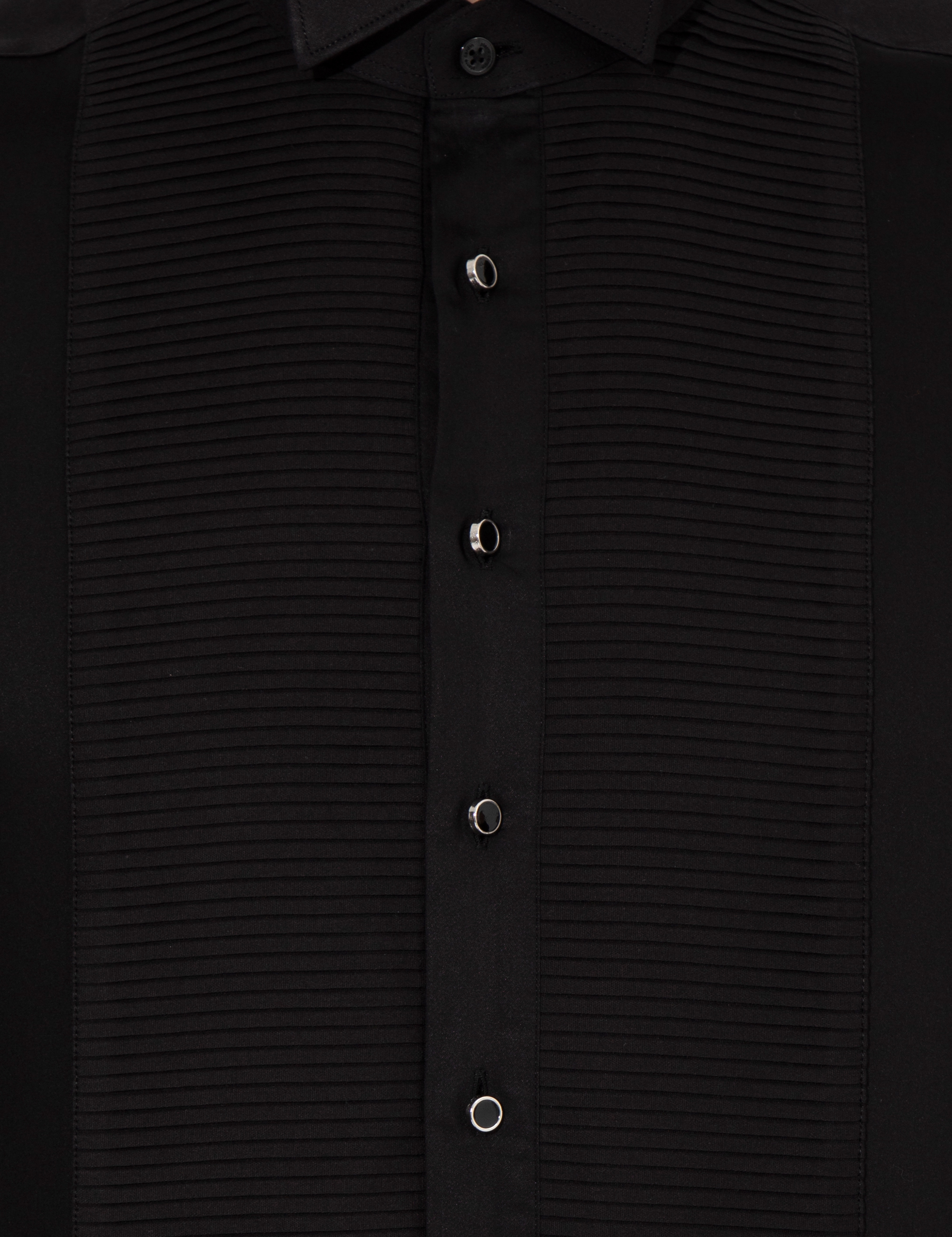 Pierre Cardin Siyah Slim Fit Smokin Gömlek görsel 6