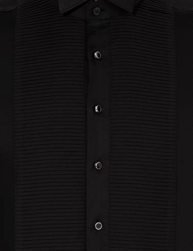 Siyah Slim Fit Smokin Gömlek