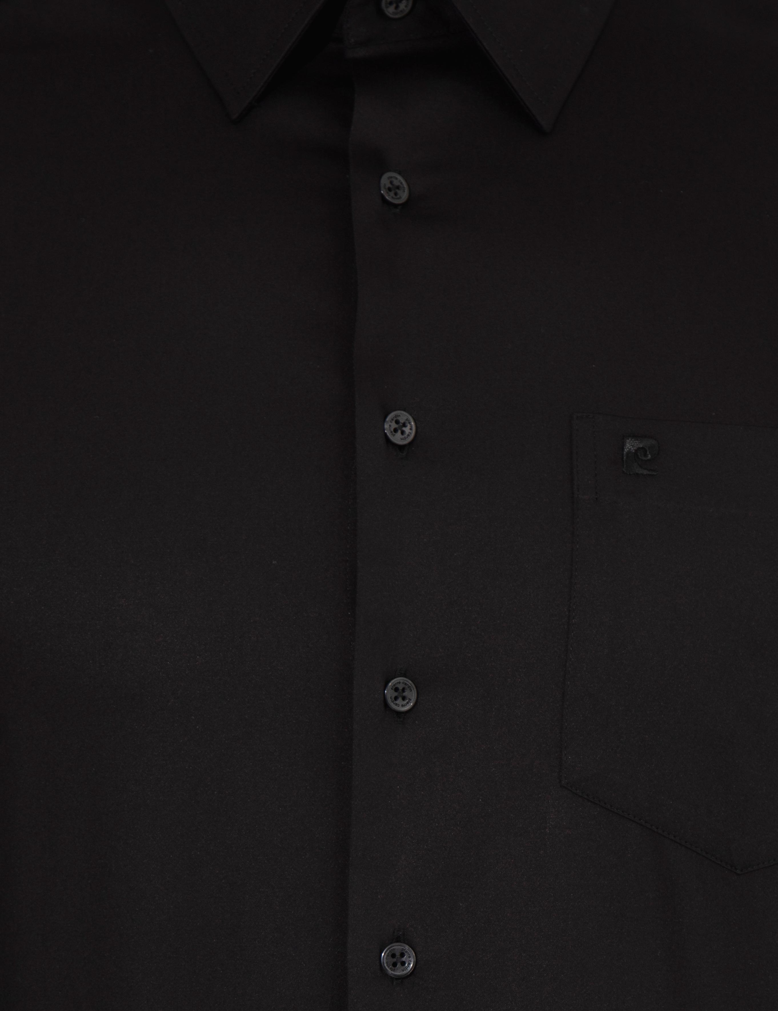 Siyah Regular Fit Uzun Kollu Klasik Gömlek