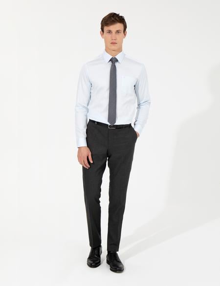 Açık Mavi Regular Fit Uzun Kollu Klasik Gömlek - 50251167026