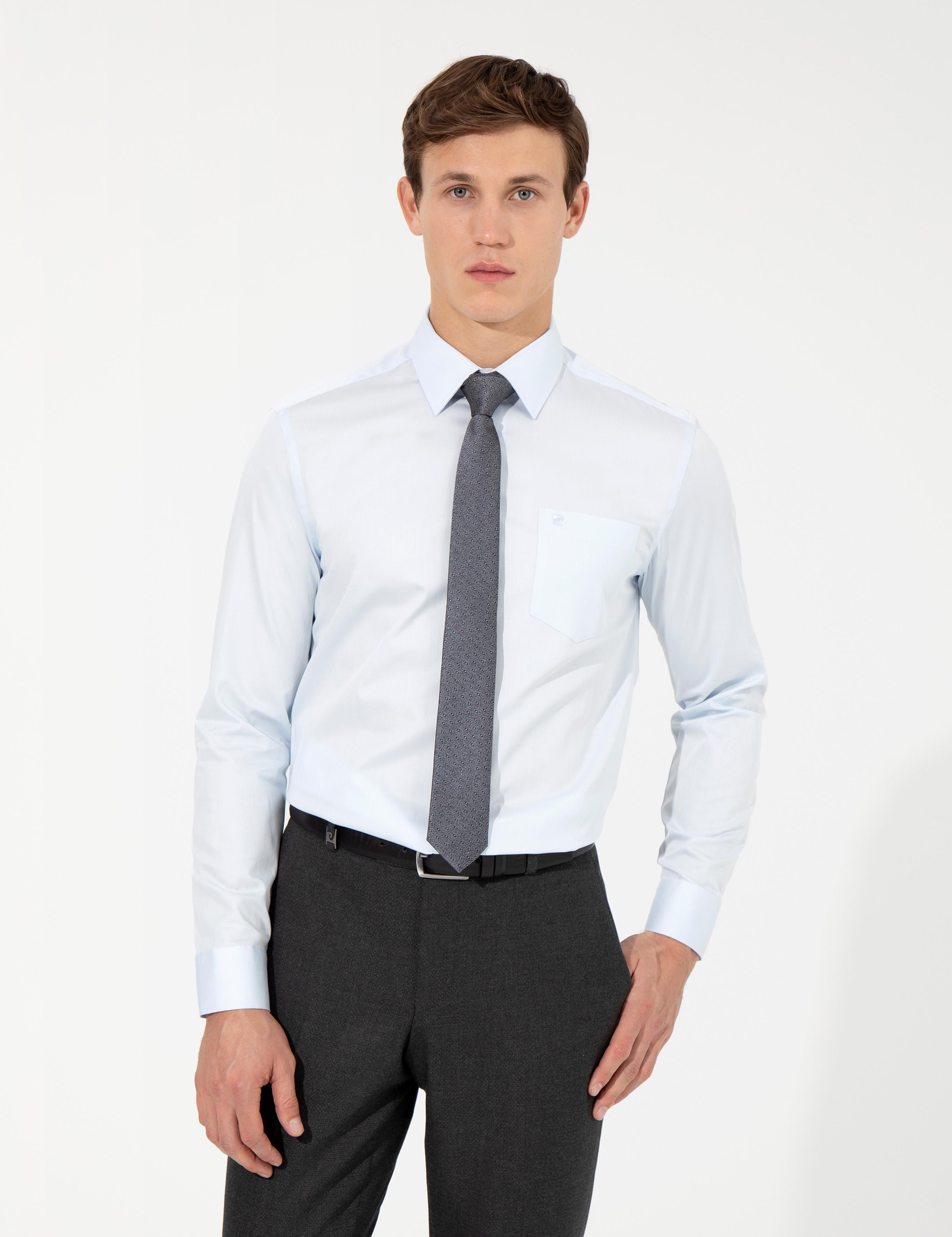 Açık Mavi Regular Fit Uzun Kollu Klasik Gömlek