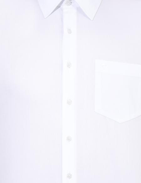 Beyaz Regular Fit Uzun Kollu Klasik Gömlek - 50251167005