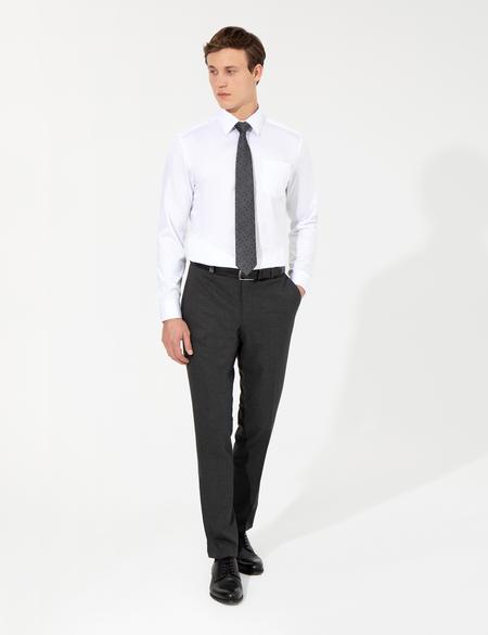 Beyaz Regular Fit Uzun Kollu Klasik Gömlek - 50251167005