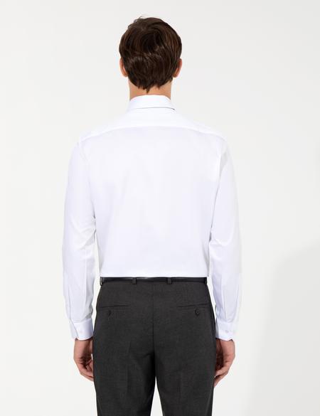Beyaz Regular Fit Uzun Kollu Klasik Gömlek - 50251167005