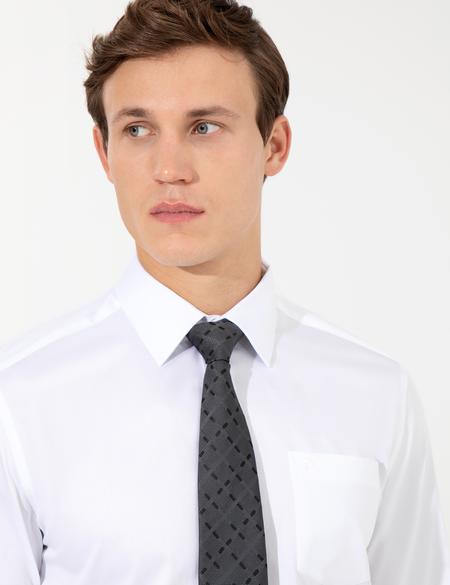 Beyaz Regular Fit Uzun Kollu Klasik Gömlek - 50251167005